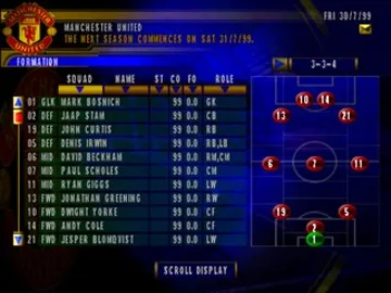 Bundesliga 2000 - Der Fussball-Manager (GE) screen shot game playing